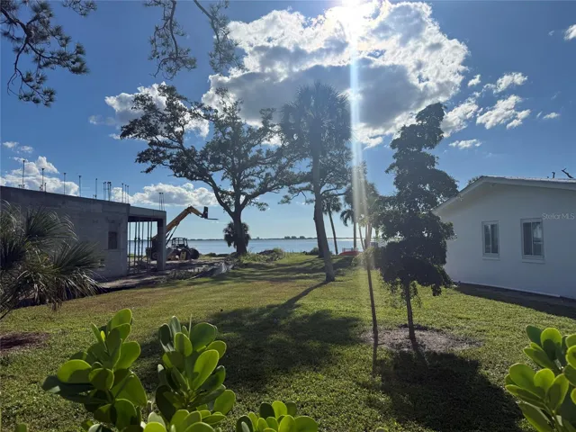 Bayview from the west or backside of the lot.