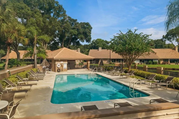 Community solar heated pool