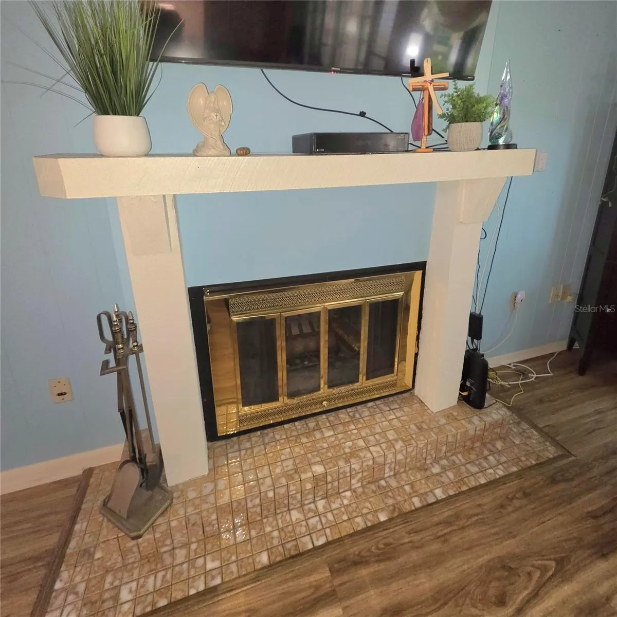 Fire place in family room