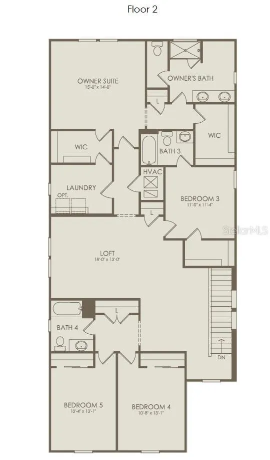 Floor Plan - Floor Two