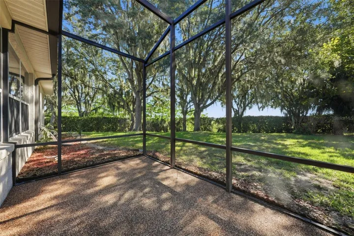 Screened in backyard Lanai