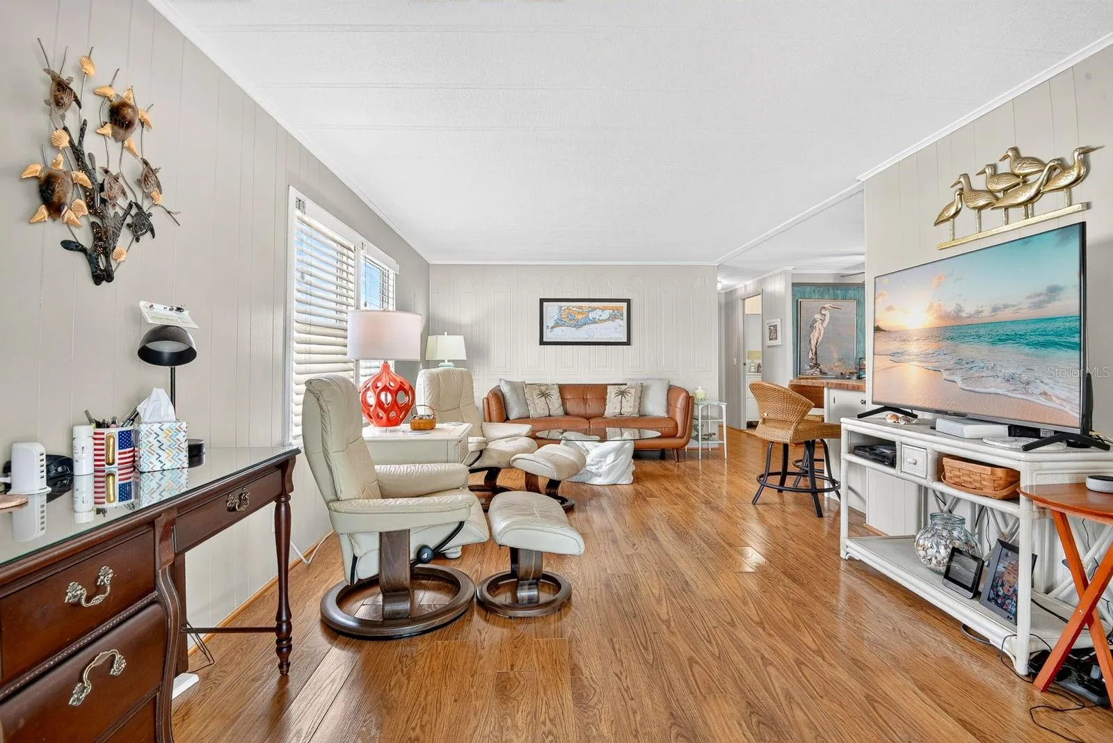 Living area facing into home