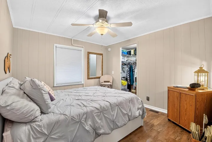 Bedroom one with large walk in closet