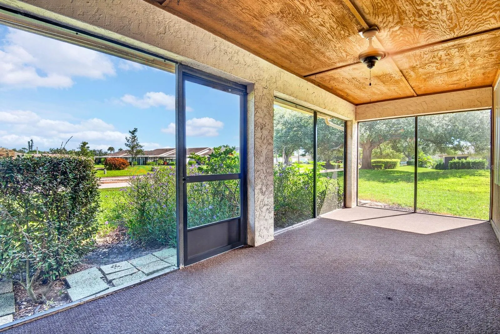 Wide open lanai lets in sunshine