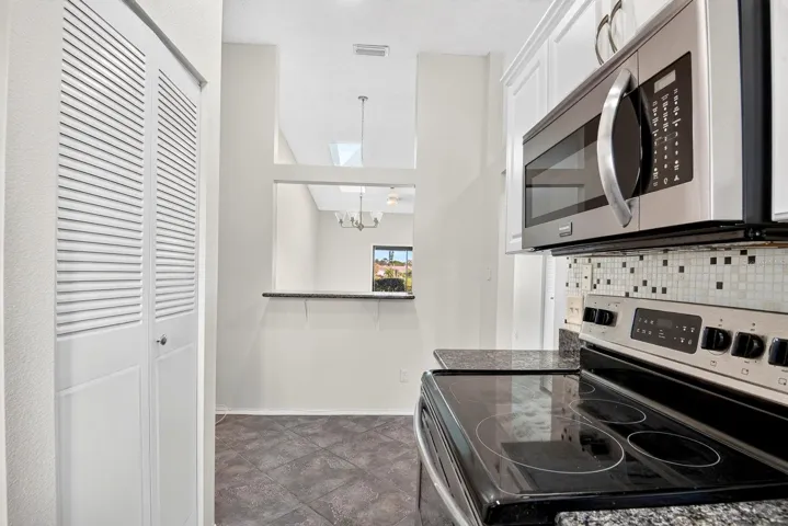 Facing into Breakfast nook and dining area