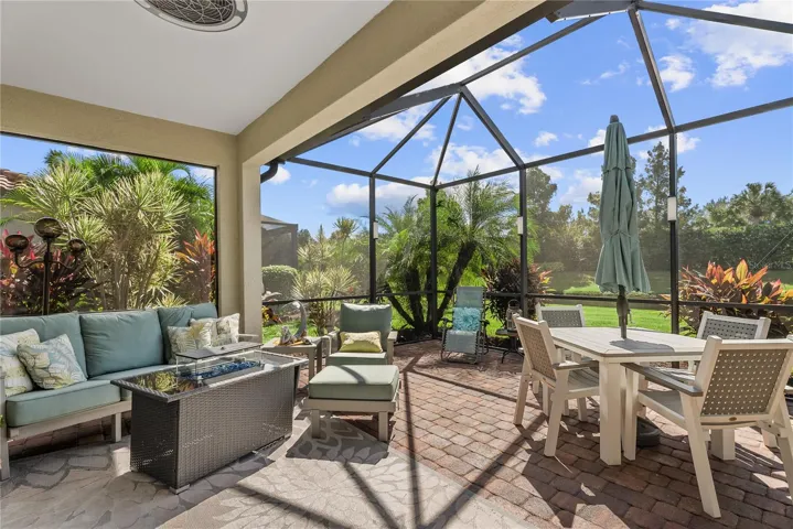 Extended lanai covered area and screen