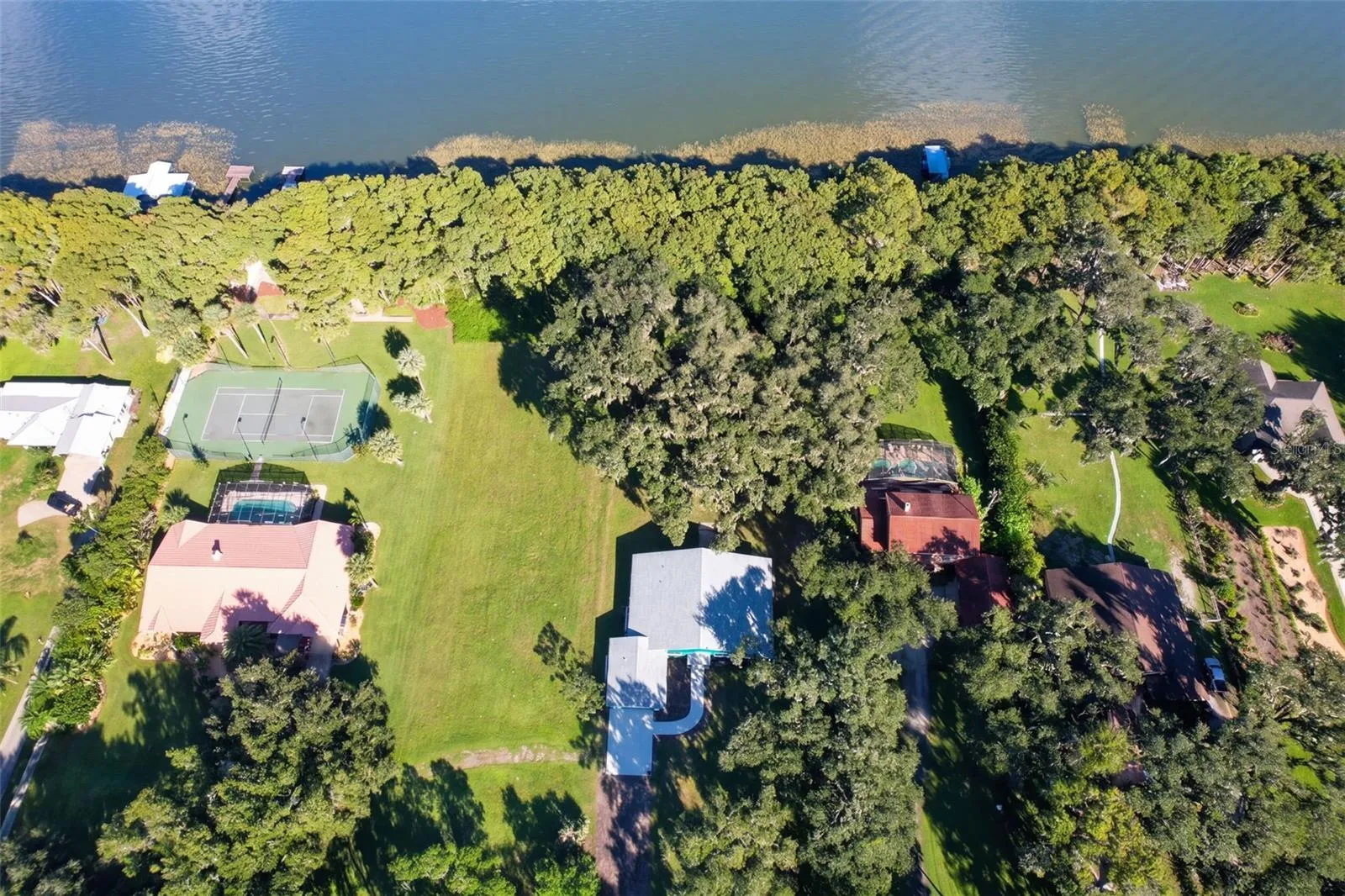 Aerial: room to build your dock (buyer to verify permitting)