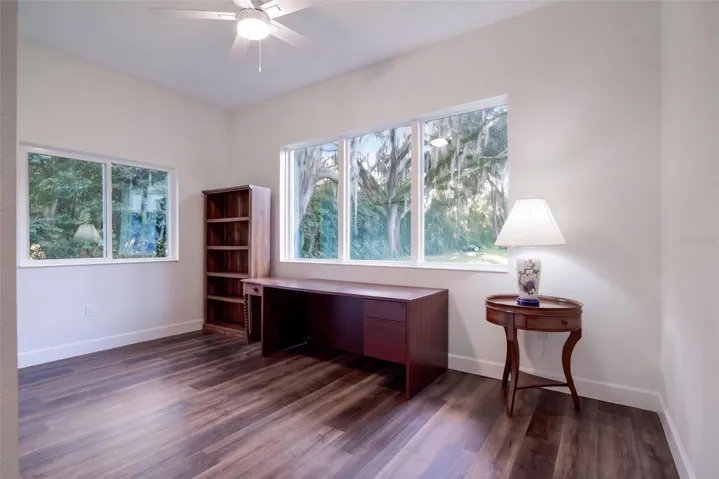 Third bedroom with room for a desk, guests, or a hobby space