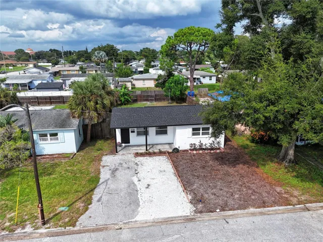 Aerial view of the property