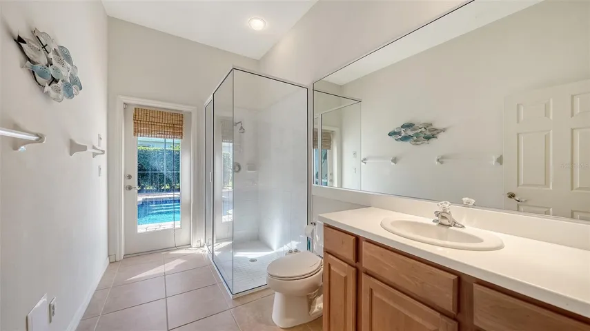 Bathroom three and pool bath
