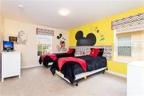 2nd level bedroom/Staged