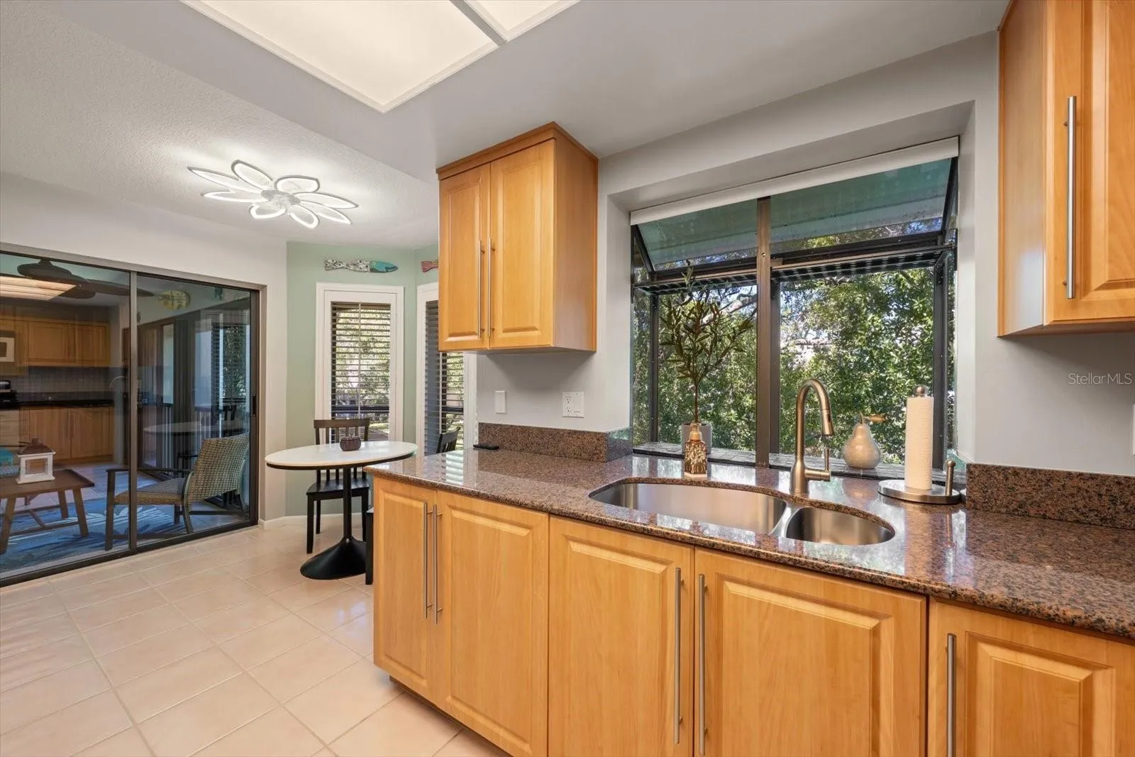 Kitchen With Sliders Out To Rear Porch