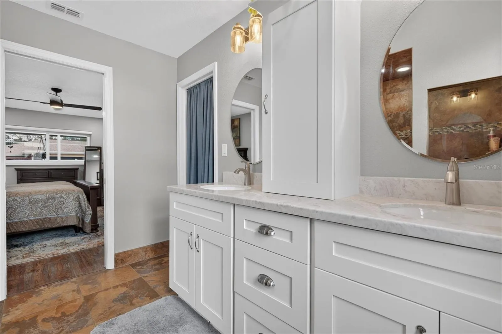 Primary Bedroom with white shaker cabinets