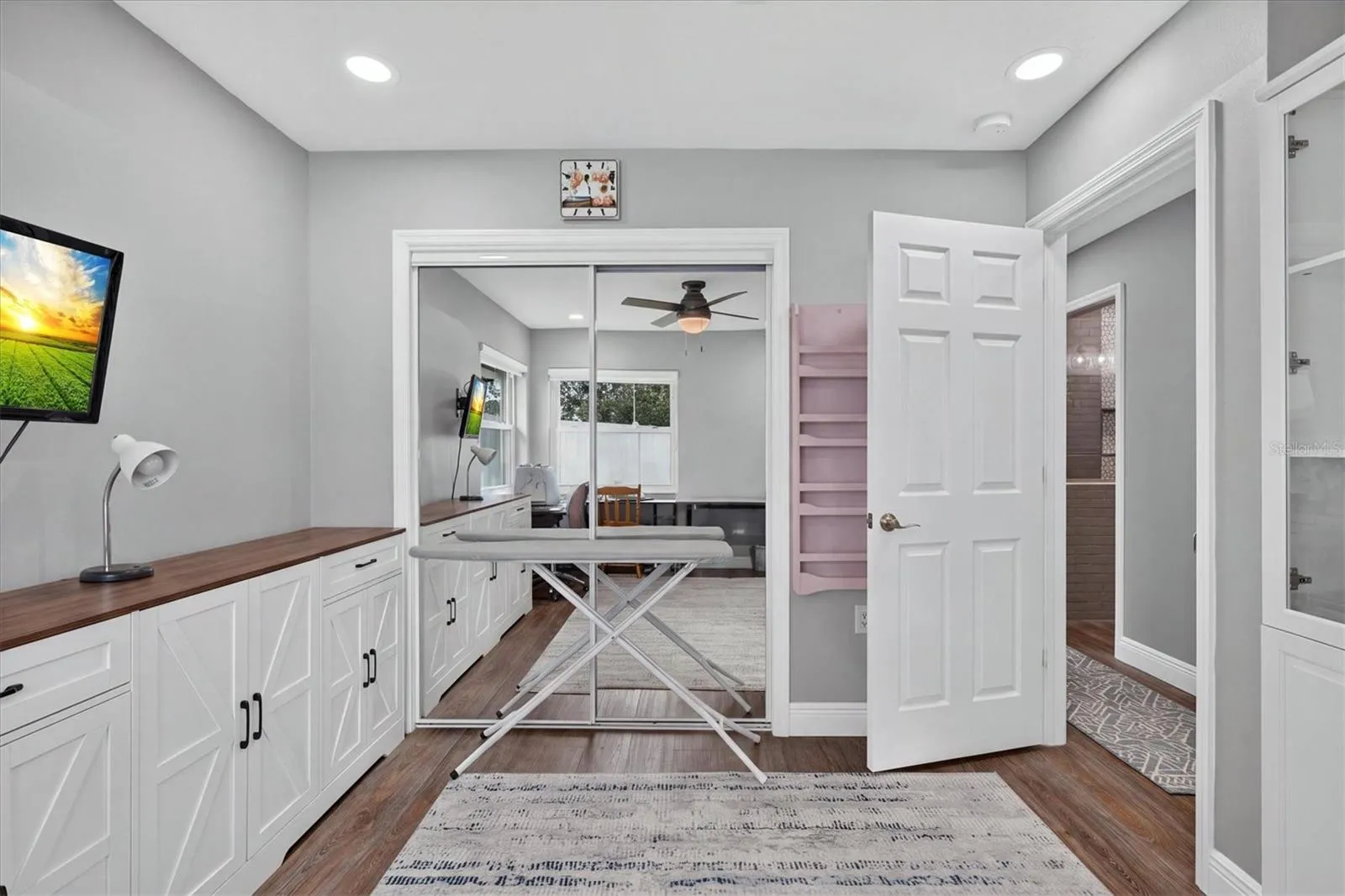 Bedroom 3 with White Cabinetry that can stay