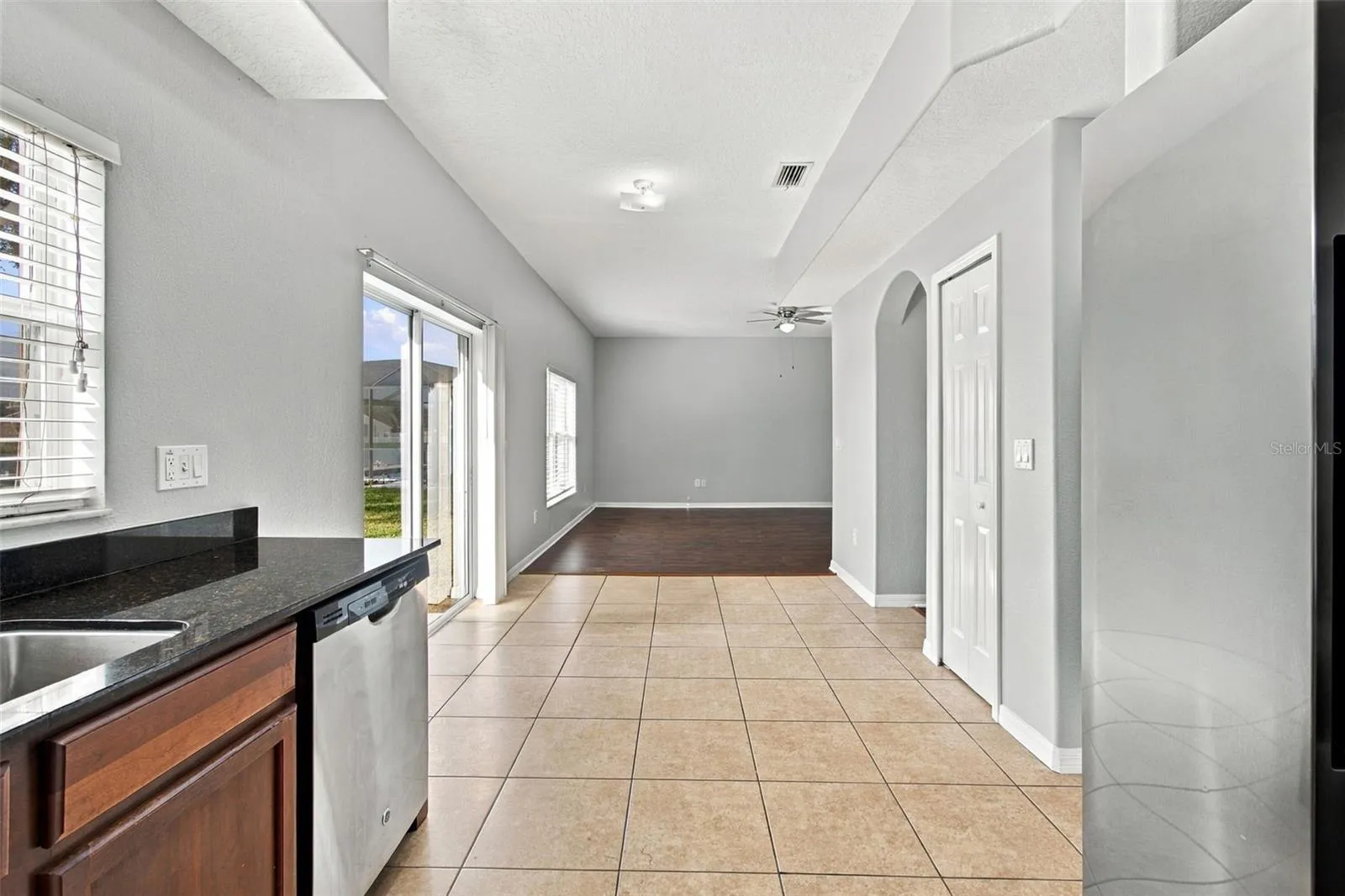Easy Access from kitchen to Dinette, Family Room, Guest Bathroom, to Dining Room/Living room