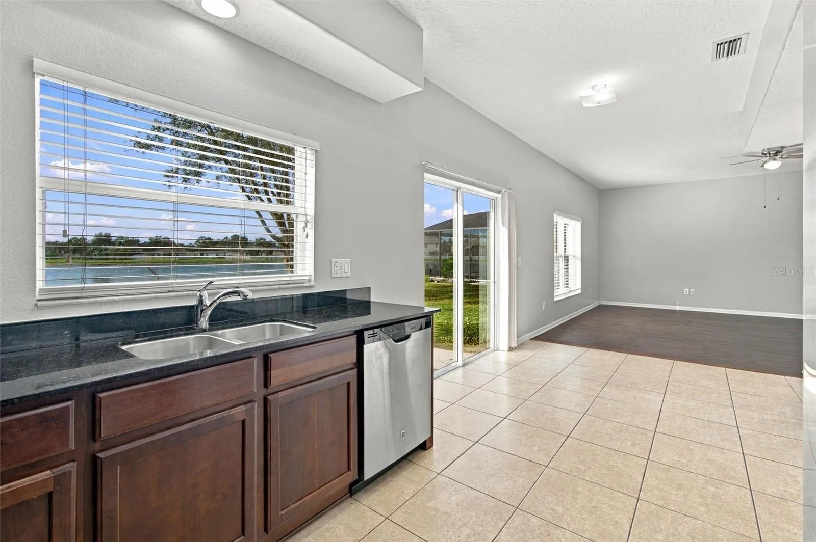 Beautiful views of Backyard with plenty of Natural Light from Kitchen,Dinette Area and large Room