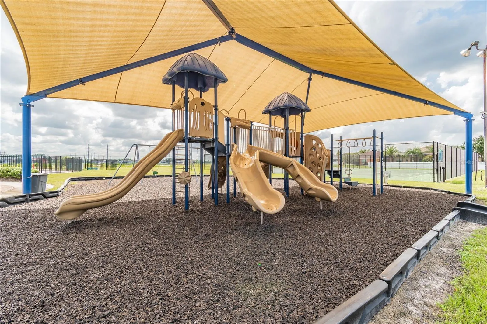 Covered Slides for sun protection and fun!