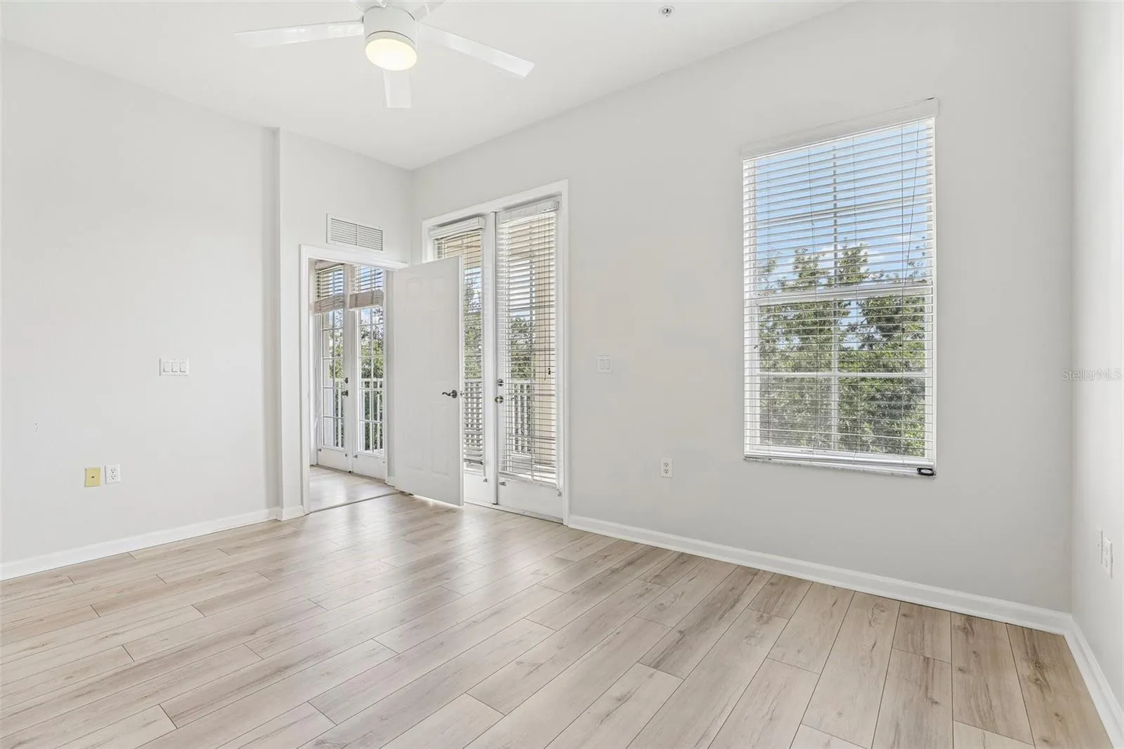 Balcony off primary bedroom
