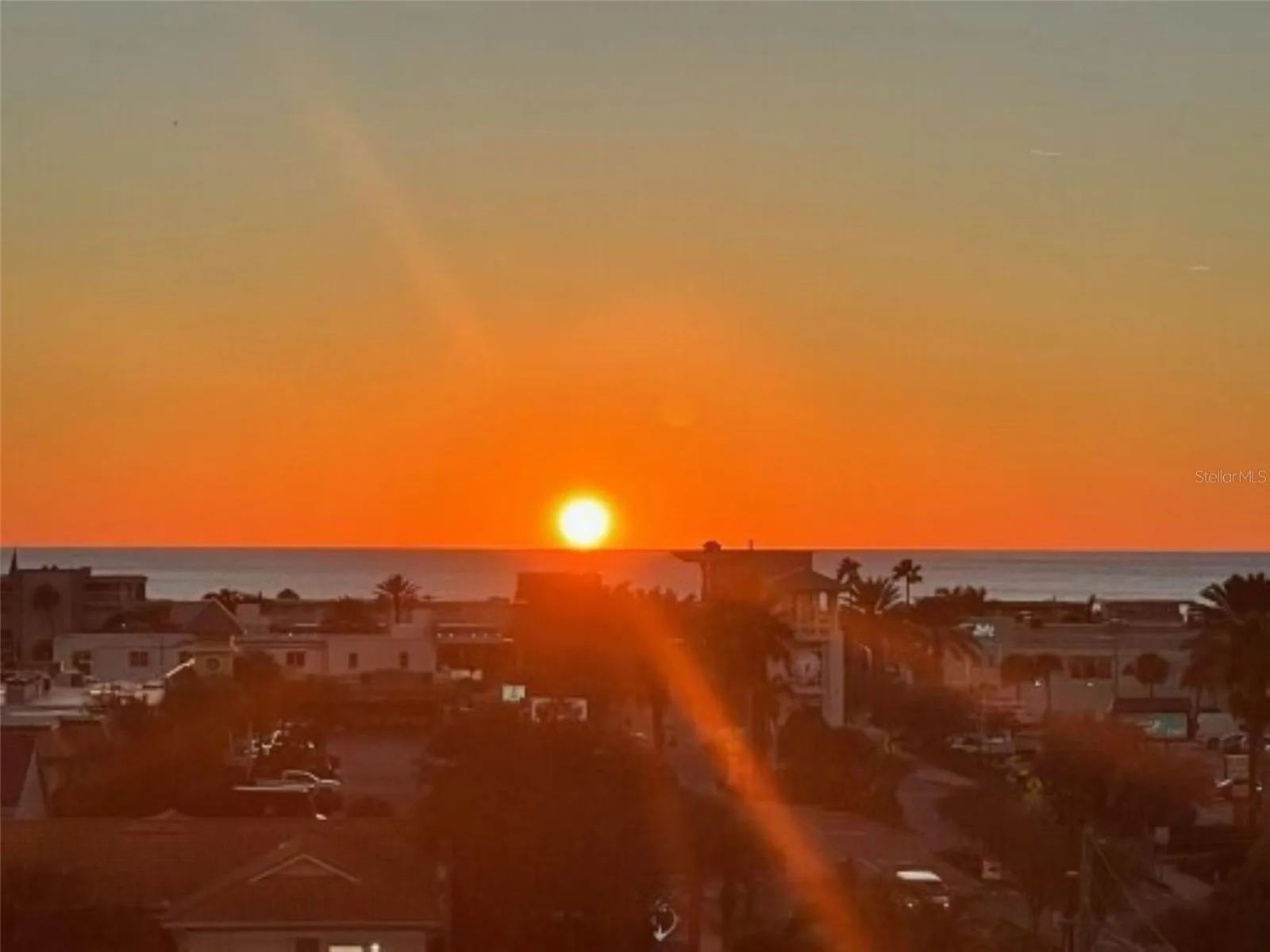 Sunset views from balcony