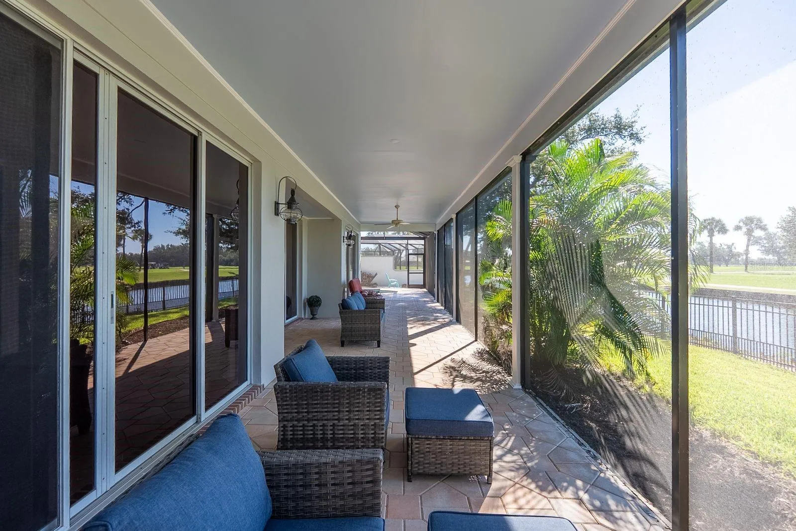 back covered patio just outside primary bedroom door