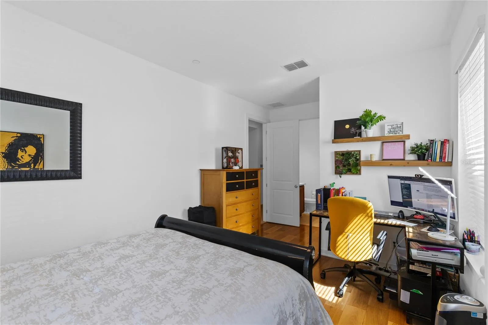 1st floor, bedroom with full bath.