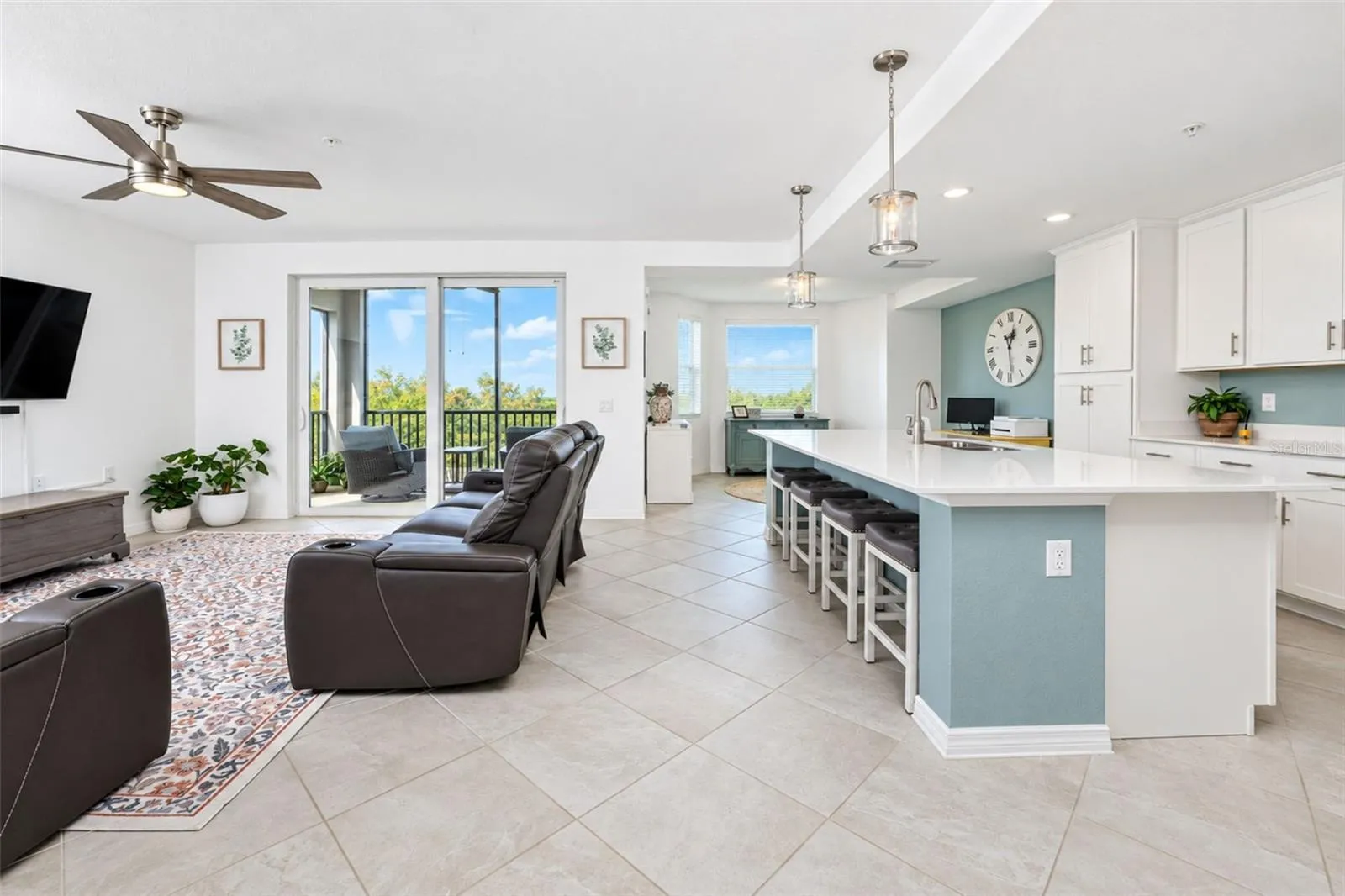 Living Room Kitchen