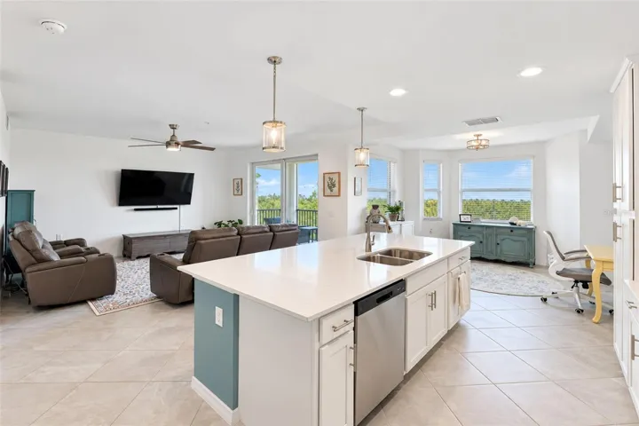 Kitchen toward Living