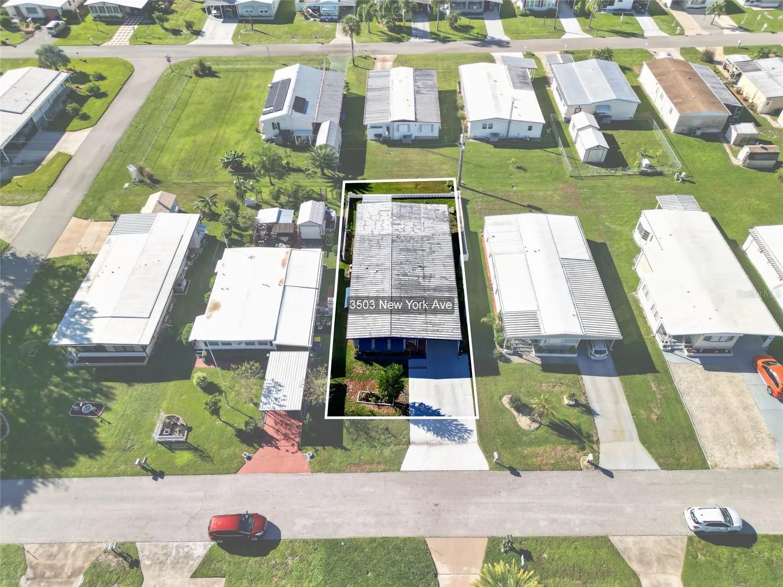 Aerial view from the north
