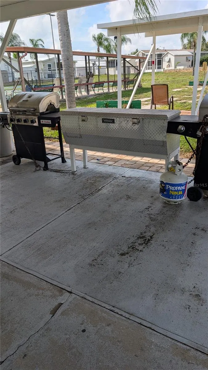 COOK OUT AREA AT CLUBHOUSE