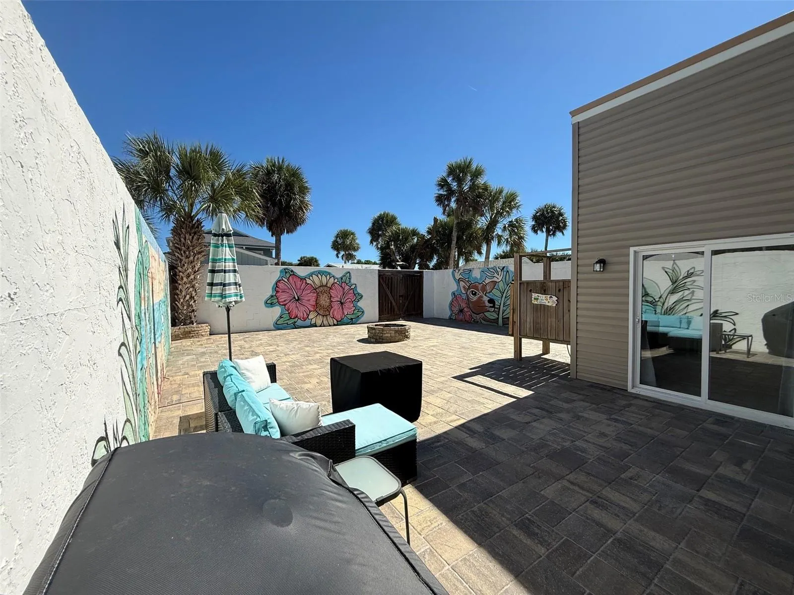 Courtyard in back
