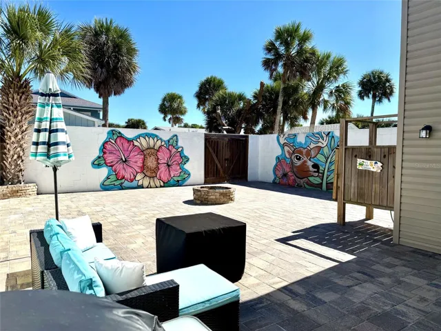 Courtyard in back