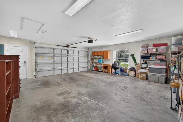 Garage has automatic Cat 3 door with outside access