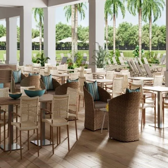 Poolside Lounge Area
