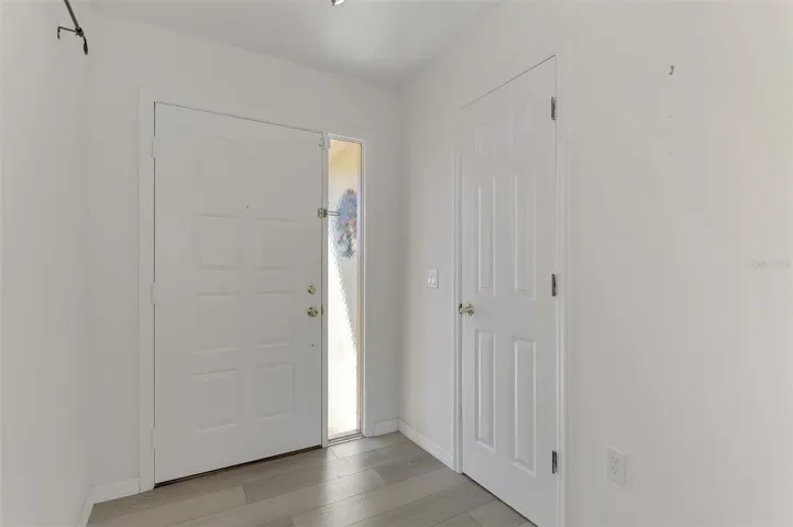 Foyer with closet