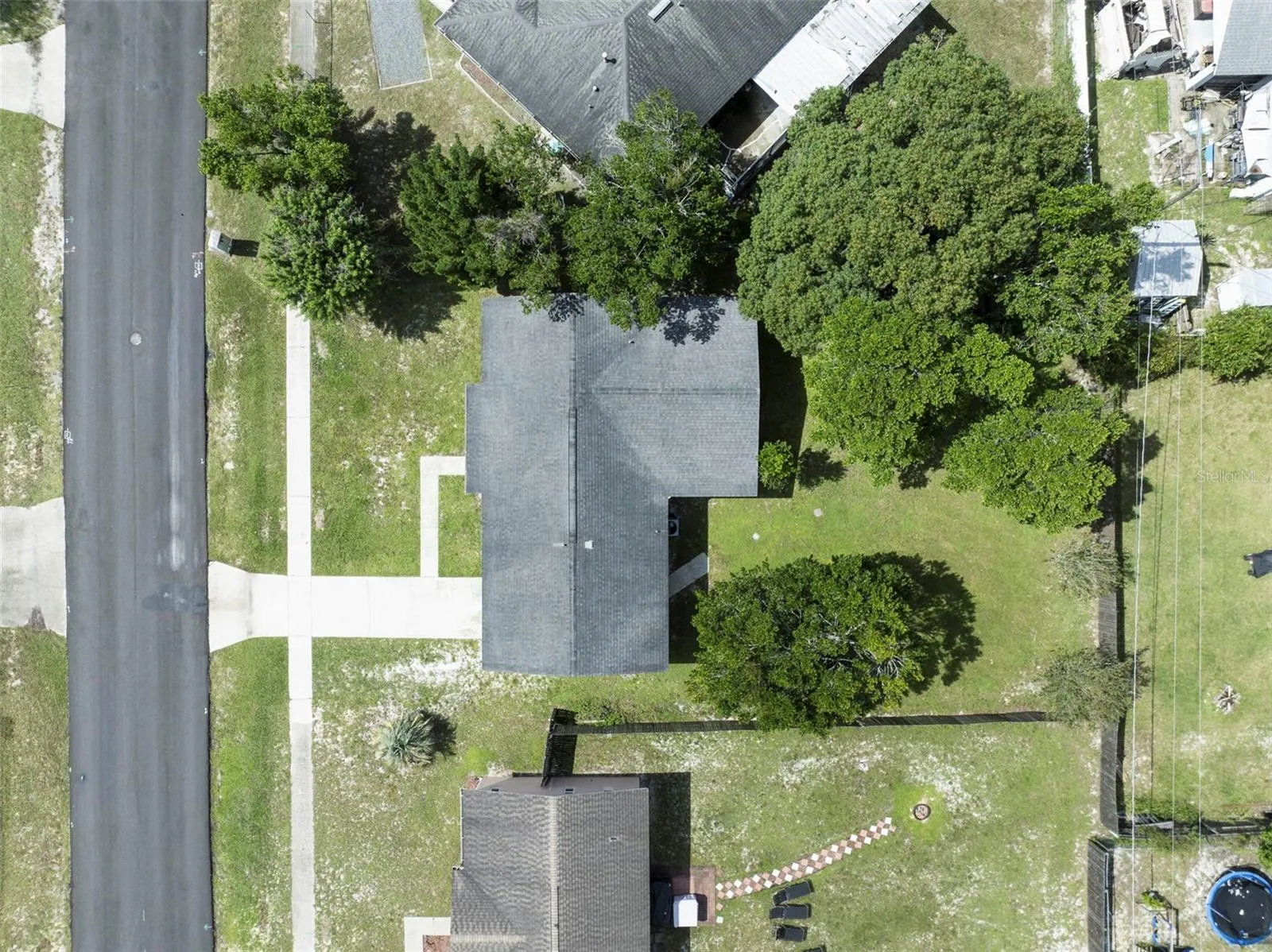 Drone Shot of the yard