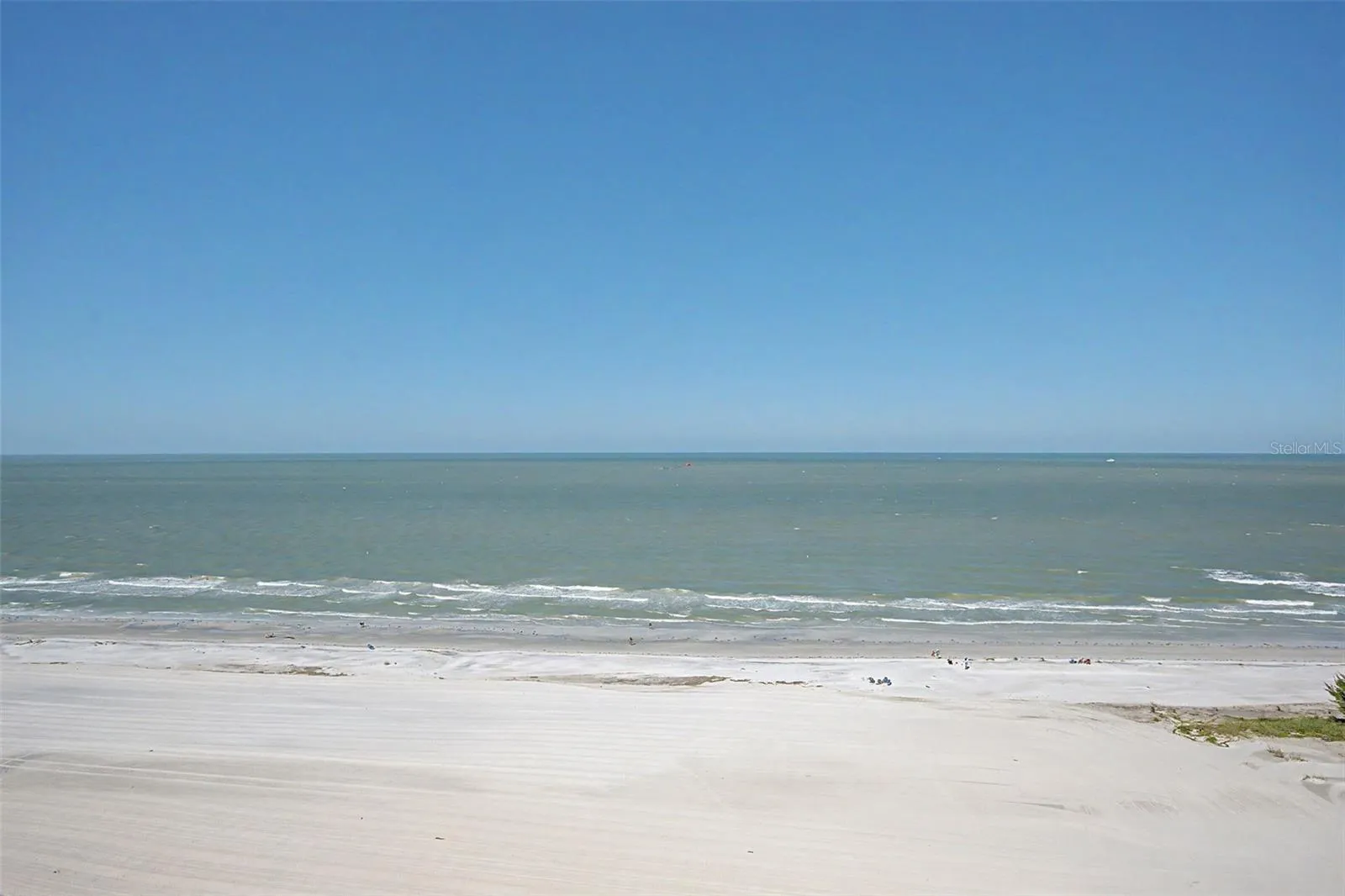 Views of the Gulf front from the Primary bedroom side of the balcony.