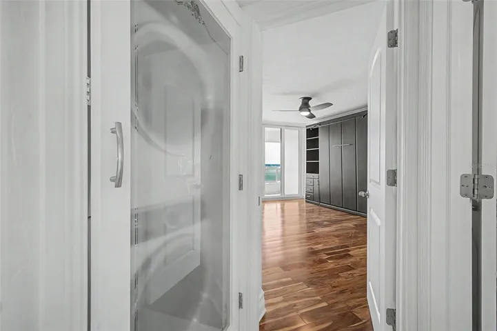 Laundry closet off the Kitchen