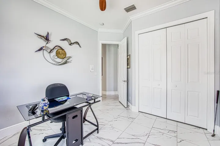4th bedroom being used as an office.