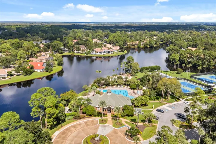 Clubhouse with community pool, pickleball courts & basketball courts