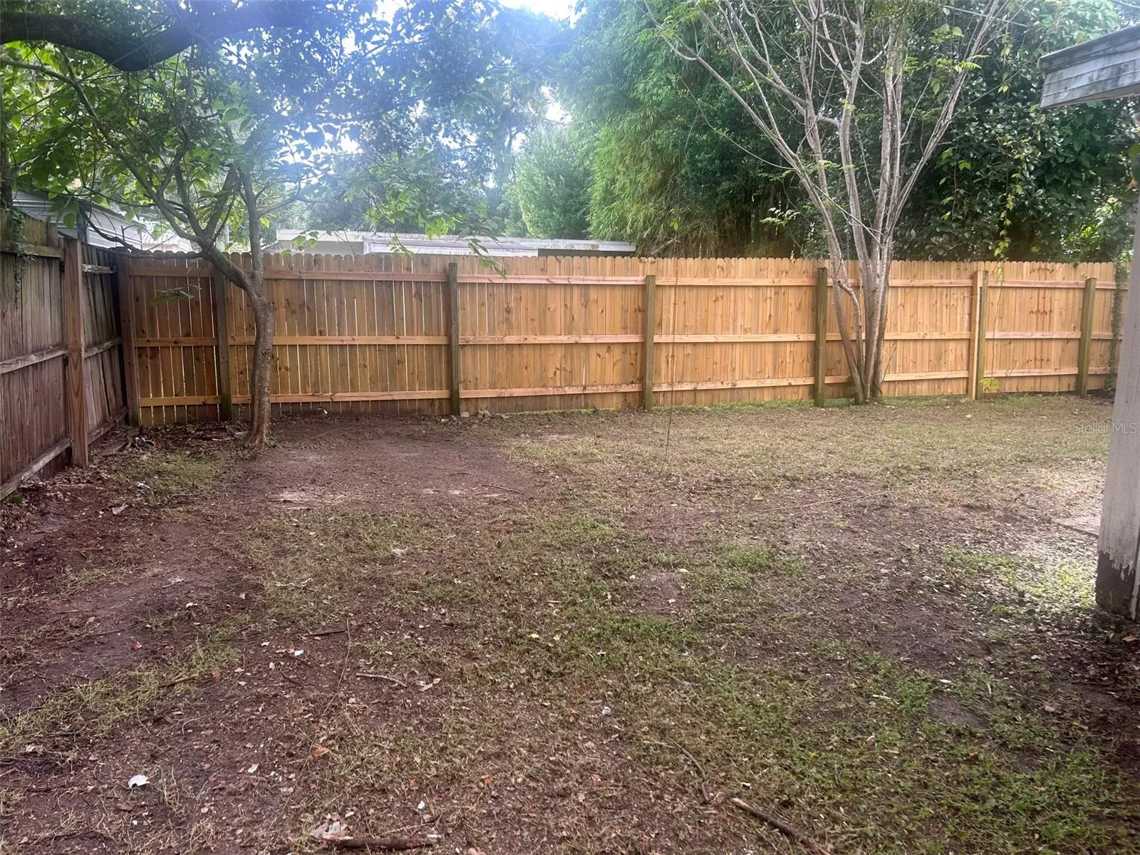 Rear of property