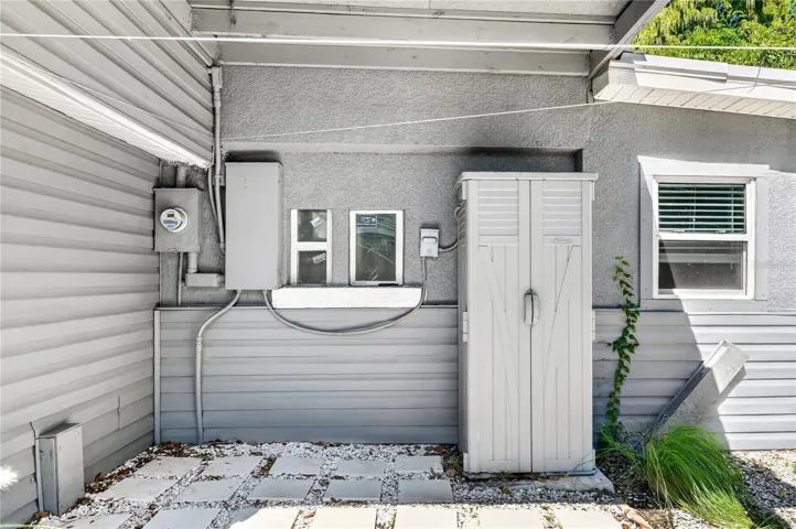 Covered back porch