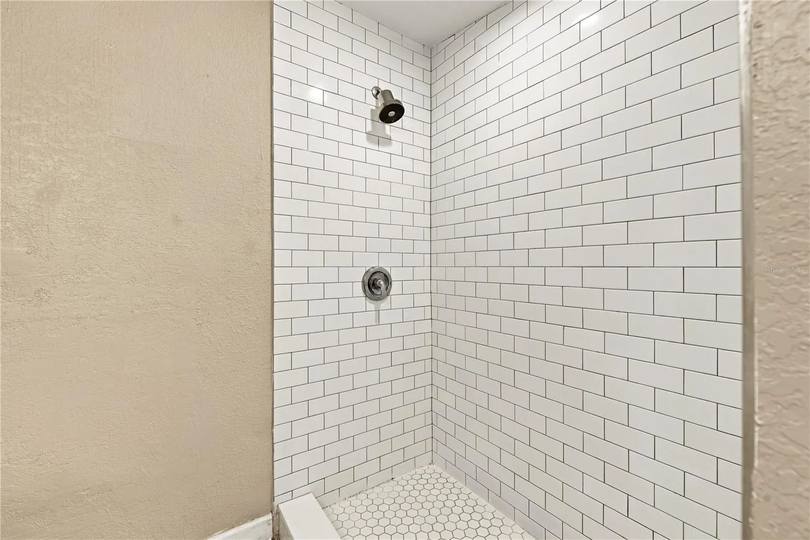 Walk in shower ensuite bathroom