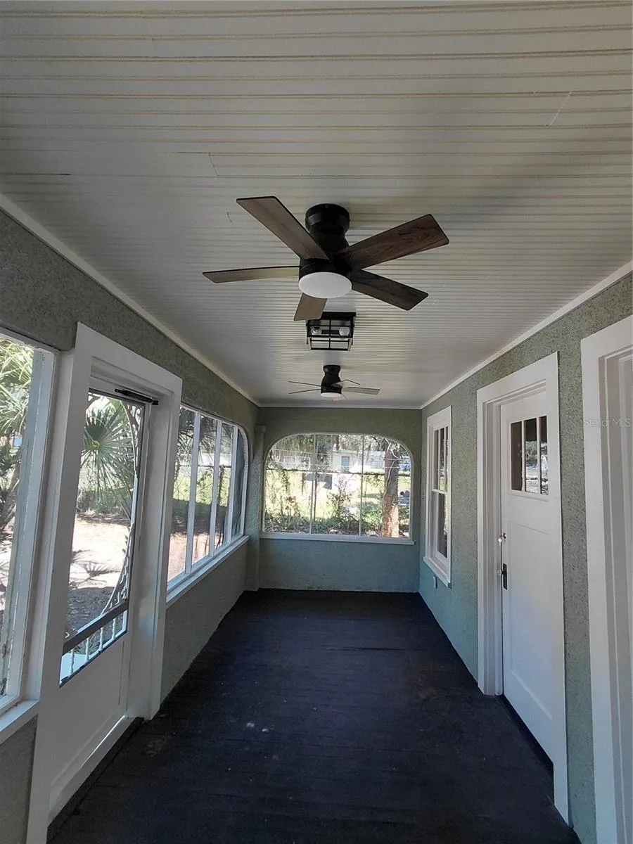 Left view Front porch