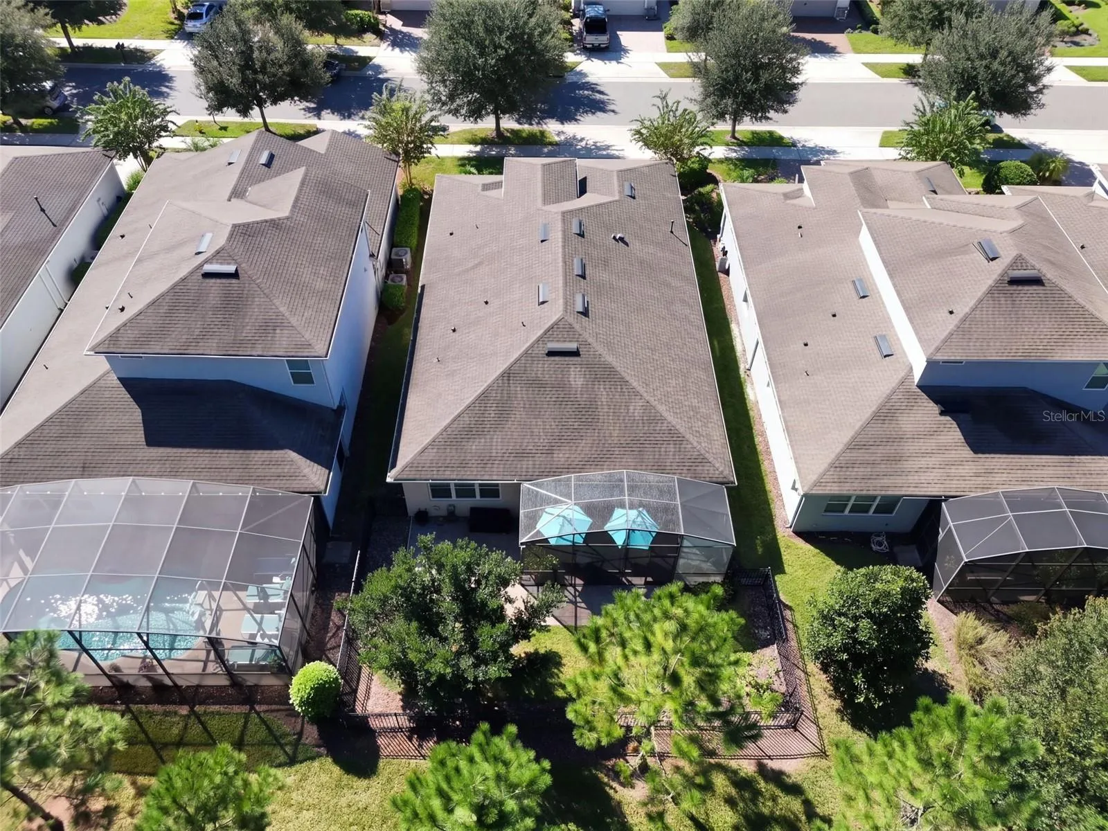 Aerial view of the Home from the backyard