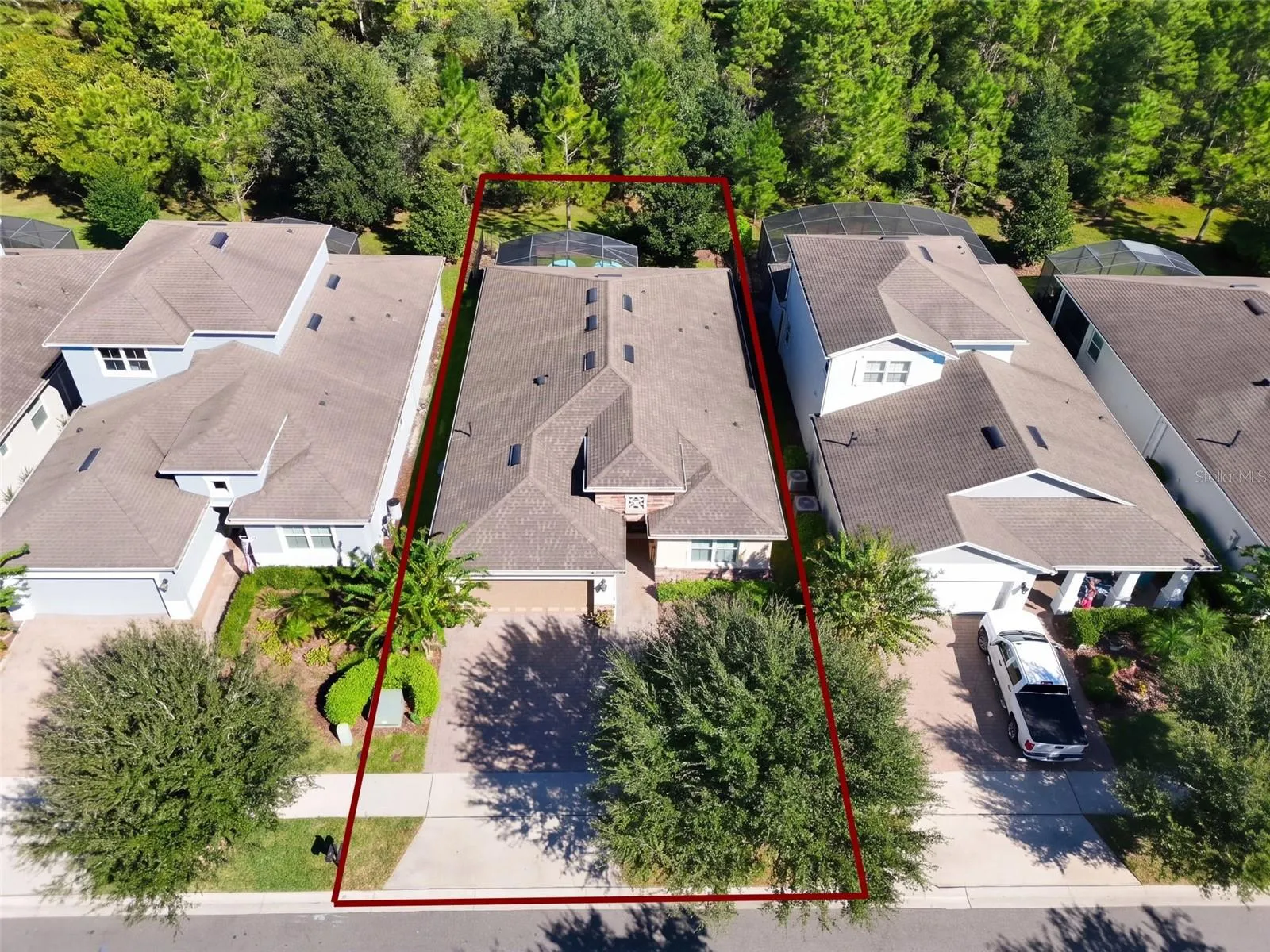 Aerial view from the front of the Home