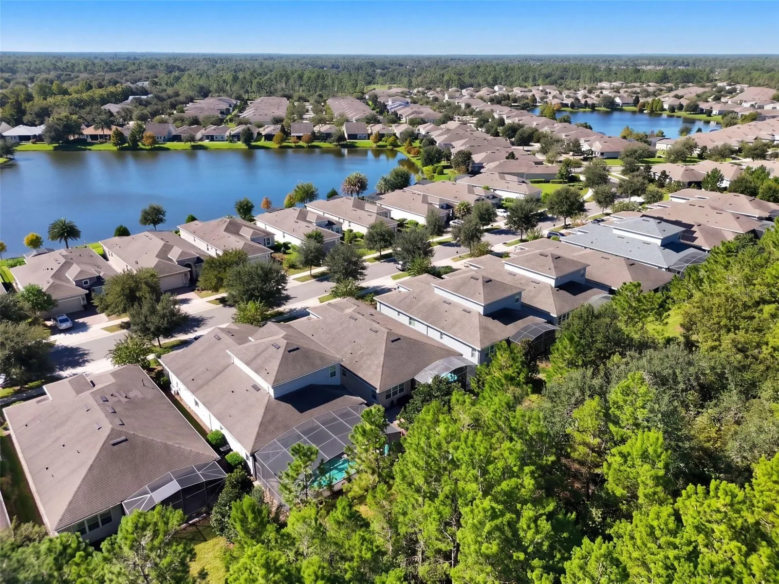 Aerial view from behind the Home