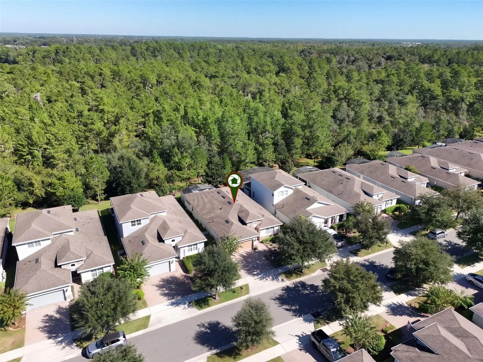 Aerial view of the Home's location