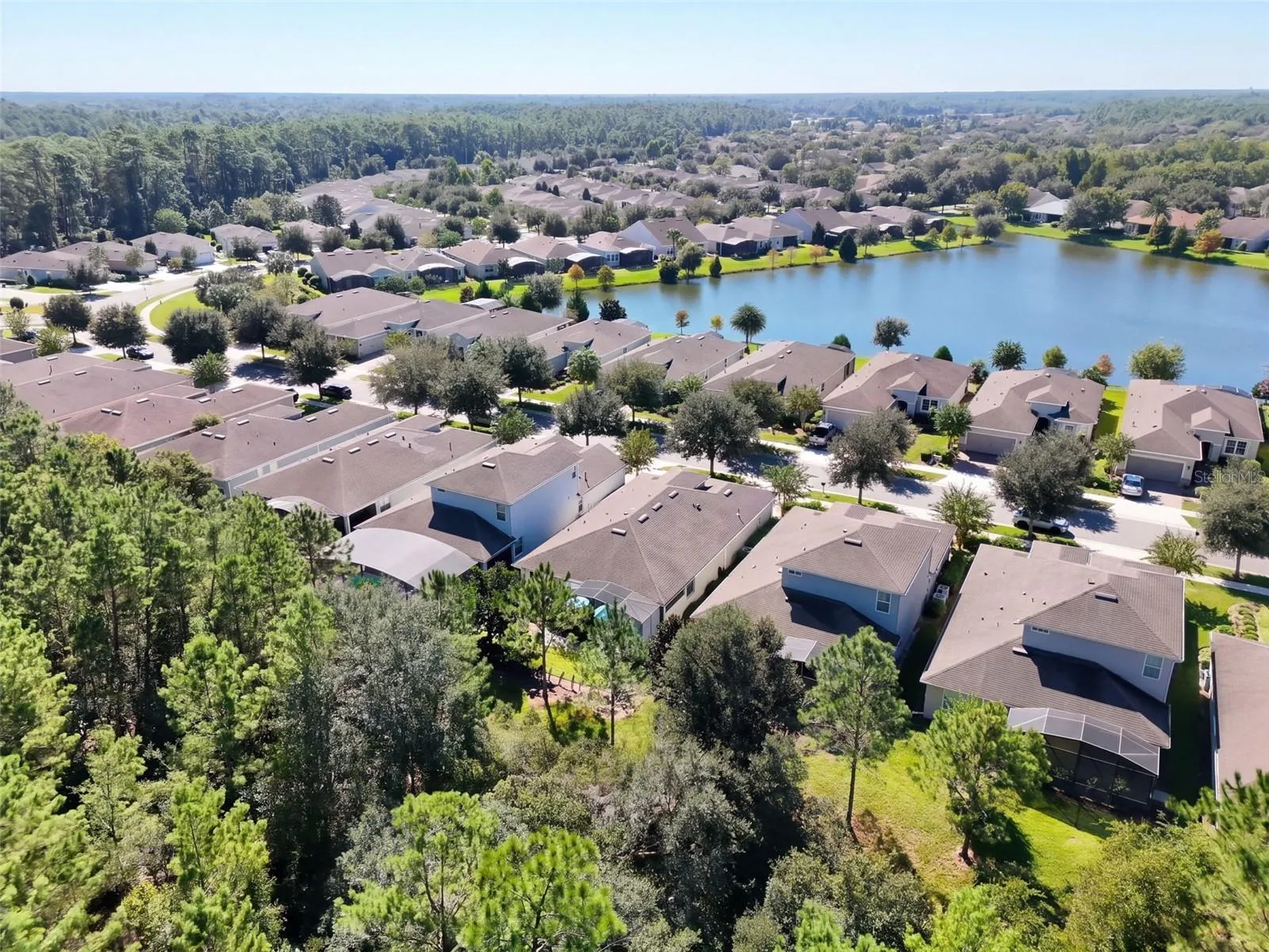 Aerial view from behind the Home