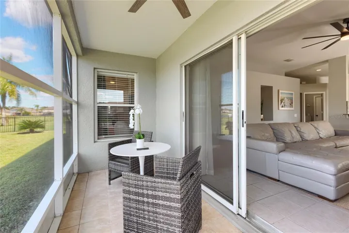 Enjoy Tea or coffee on the screened patio
