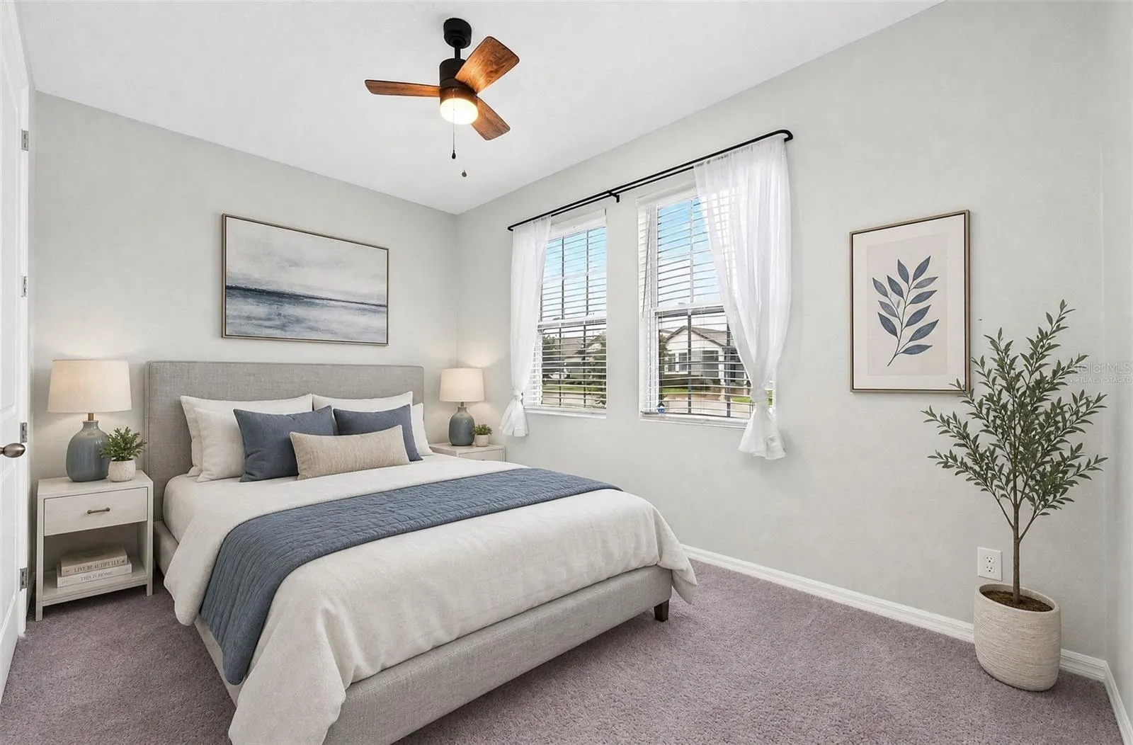 **Virtually Staged** Perfect bedroom for guests